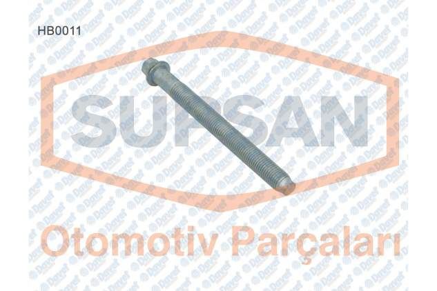 SUPSAN HB0011 Silindir Kapak Saplamasi (10 Adet) Kangoo-Megane-Laguna-Trafic-Master 1.9dci (7mm) (F9q)